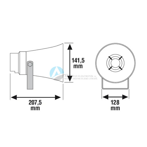 Honeywell 582430 10 W ABS koni tip hoparlör EN 54